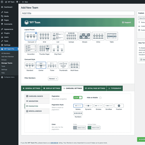 Pagination