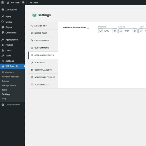 Responsive Breakpoints